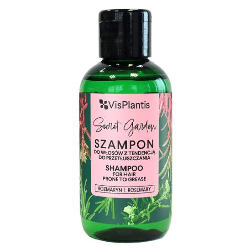 Miniaturka artykułu - Vis Plantis Secret Garden Szampon do włos&oacute;w z tendencją do przetłuszczania Rozmaryn, 75ml