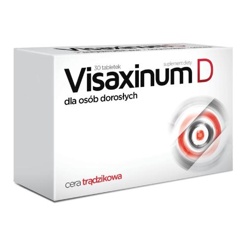 Miniaturka artykułu - VISAXINUM D dla os&oacute;b dorosłych, 30 tabletek