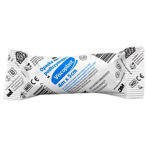 Miniaturka artykułu - Viscoplast Opaska dziana podtrzymująca 4m x 5cm, 1 szt.