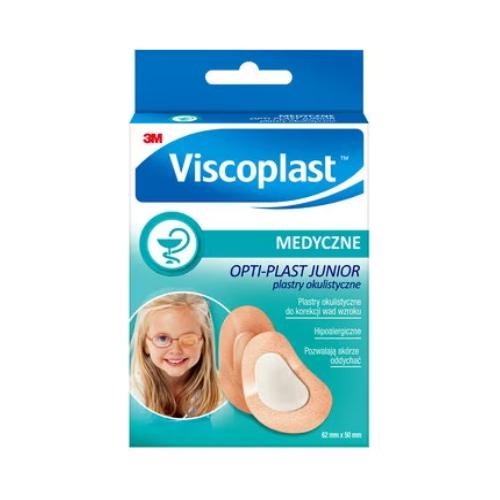 Miniaturka artykułu - VISCOPLAST OPTI-PLAST Plastry Junior - 62 x 50 mm - 10 sztuk