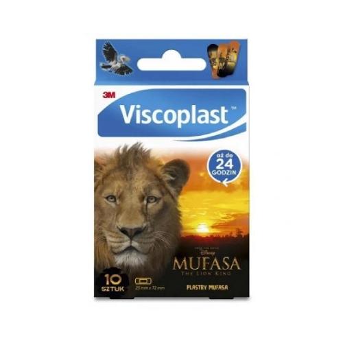 Miniaturka artykułu - Viscoplast Plastry Mufasa Kr&oacute;l Lew 72 mm x 25 mm, 10 szt.