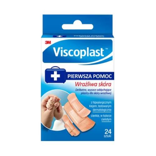 Miniaturka artykułu - Viscoplast zestaw plastr&oacute;w Wrażliwa Sk&oacute;ra - 24 sztuki