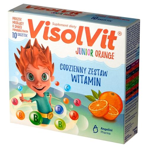 Miniaturka artykułu - VISOLVIT ORANGE JUNIOR - 10 saszetek