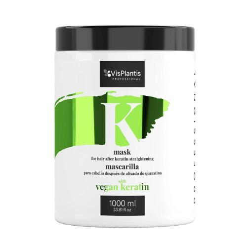 Miniaturka artykułu - VisPlantis Maska do włos&oacute;w po keratynowym prostowaniu włos&oacute;w, 1000ml