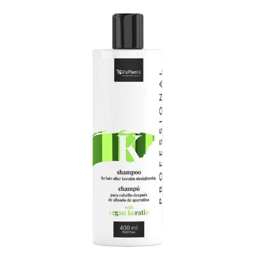 Miniaturka artykułu - VisPlantis Szampon do włos&oacute;w po keratynowym prostowaniu, 400ml