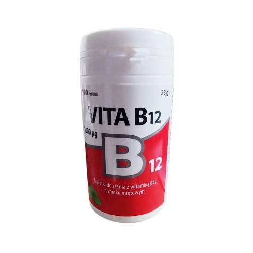 Miniaturka artykułu - VITA B12 1000mcg Witamina B12, 100tabl.