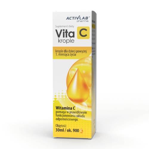 Zdjęcie produktu - VITA C Activlab Pharma Krople, 30ml