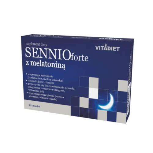 Miniaturka artykułu - VITADIET SENNIOforte z melatoniną, 30 kapsułek