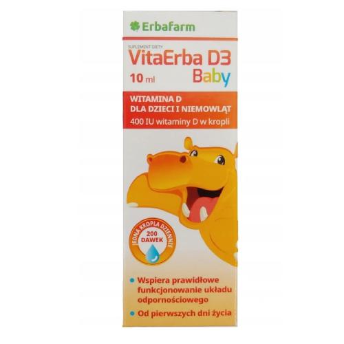 Miniaturka artykułu - VitaErba D3 Baby, 10ml