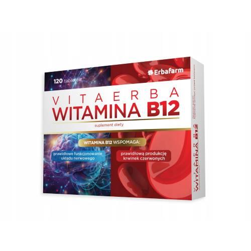 Miniaturka artykułu - VitaErba Witamina B12, 120 tabl.