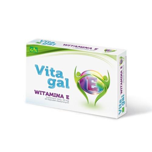 Miniaturka artykułu - VITAGAL Witamina E - 60 kapsułek