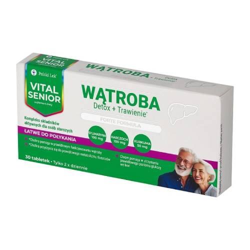 Miniaturka artykułu - Vital Senior Wątroba, 30 tabl. - suplement diety dla seniora