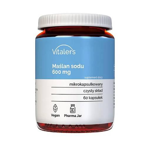 Miniaturka artykułu - Vitalers Maślan sodu 600 mg, 60 kaps.