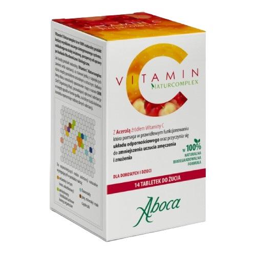 Miniaturka artykułu - Aboca Vitamin C Naturcomplex, 14 tabl. do żucia