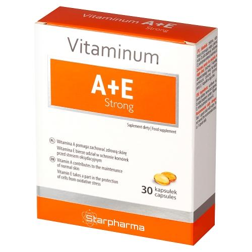 Miniaturka artykułu - Vitaminum A+E Strong, 30 kaps. - suplement diety z witaminą A i E