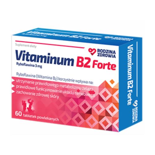 Miniaturka artykułu - Rodzina Zdrowia Vitaminum B2 Forte, 60tabl. powl.