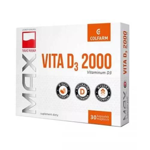Miniaturka artykułu - Vitaminum D 2000- 30 tabletek