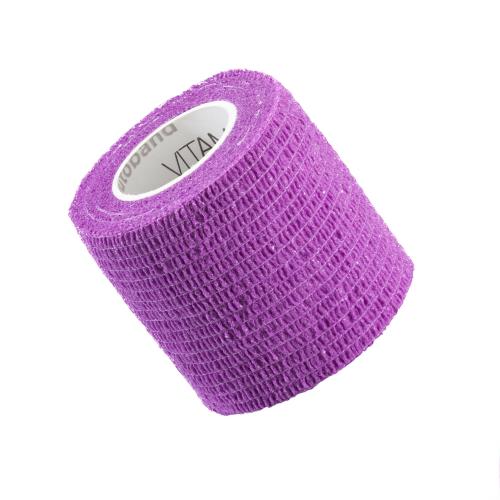 Miniaturka artykułu - VITAMMY Autoband Elastyczny bandaż kohezyjny 5cm x 450cm Fioletowy