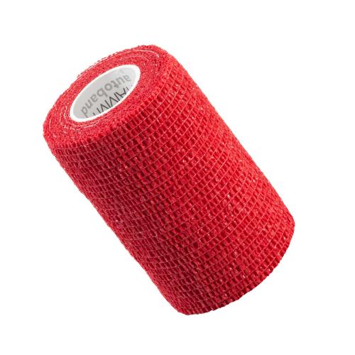 Miniaturka artykułu - VITAMMY Autoband Elastyczny bandaż kohezyjny 7,5cm x 450cm Czerwony