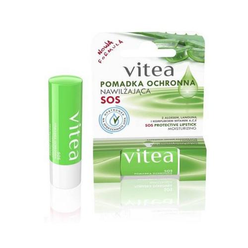 Miniaturka artykułu - VITEA Pomadka Ochronna Nawilżająca SOS, 4,9g