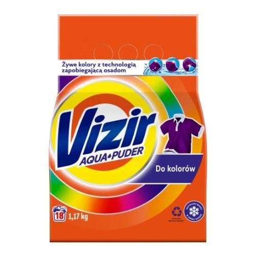 Miniaturka artykułu - Vizir Aqua Puder Proszek do prania tkanin kolorowych, 1,17kg