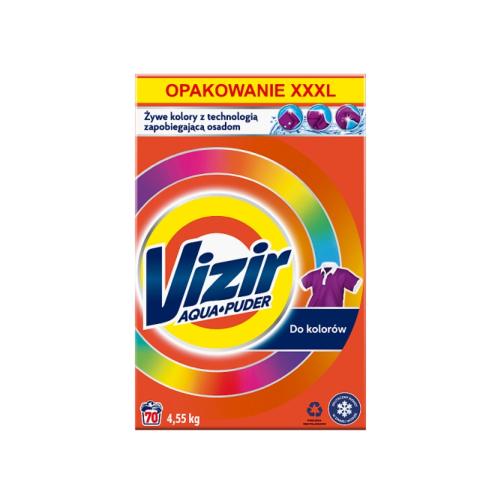 Miniaturka artykułu - VIZIR Aqua Puder Color Proszek do prania do kolor&oacute;w 4,55kg 70prań