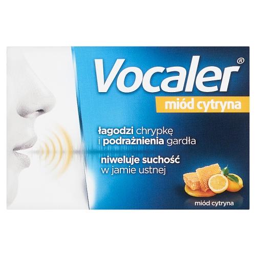 Miniaturka artykułu - VOCALER mi&oacute;d-cytryna - 12 pastylek do ssania