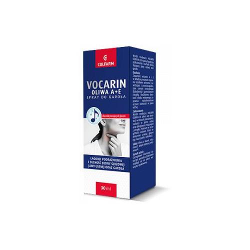 Miniaturka artykułu - VOCARIN Oliwa A+E Spray do gardła, 30ml