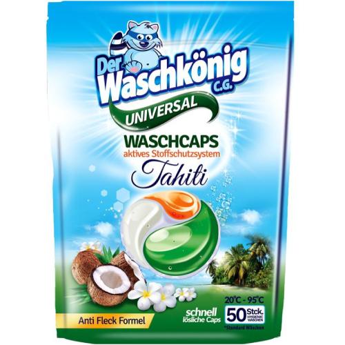 Miniaturka artykułu - Waschk&ouml;nig CG Kapsułki do prania Universal Tahiti, 50szt.