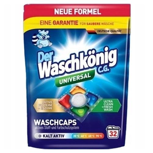Miniaturka artykułu - Waschk&ouml;nig CG Universal Kapsułki do prania żelowo-proszkowe, 32 szt.