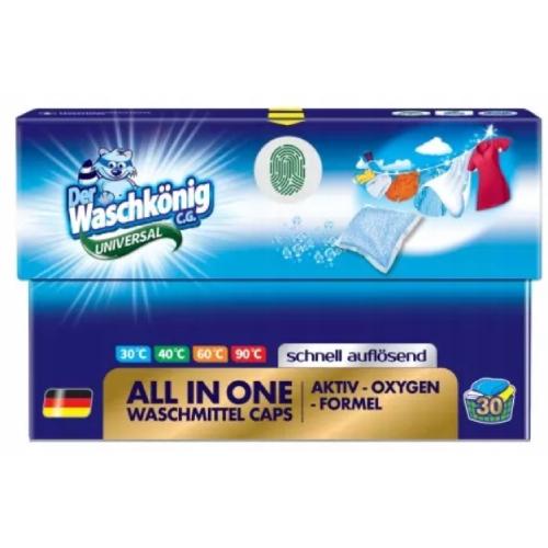 Miniaturka artykułu - Waschk&ouml;nig Universal Kapsułki proszkowe do prania, 30szt.