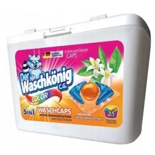 Miniaturka artykułu - Waschk&ouml;nig Color Kapsułki do prania, 35szt.