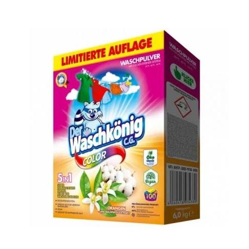 Miniaturka artykułu - Waschk&ouml;nig CG proszek do prania Orangen und Baumwollextrakt Color, 6kg