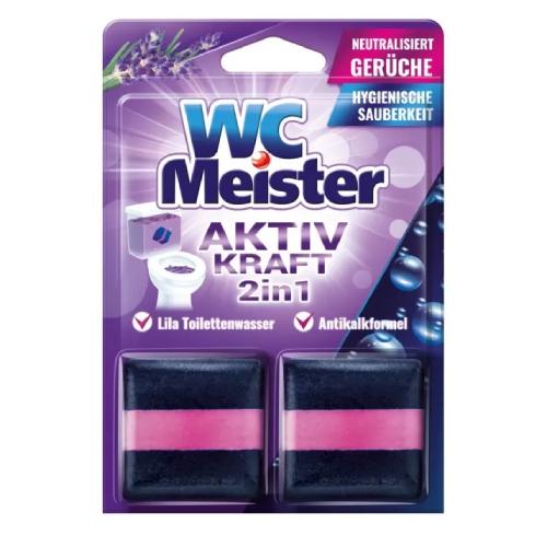 WC Meister Kostka barwiąca do spłuczki Lawenda, 2x50g USZKODZONE TEKTUROWE OPAKOWANIE