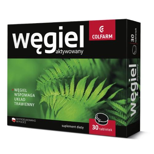 Miniaturka artykułu - Węgiel aktywowany- 30 tabletek