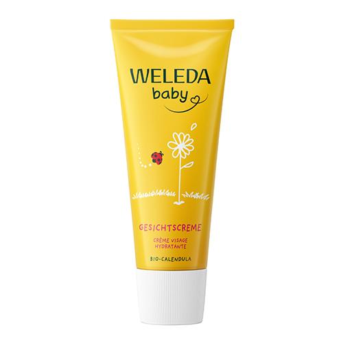 Miniaturka artykułu - WELEDA Baby Calendula Krem do twarzy dla niemowląt z nagietkiem lekarskim, 50ml
