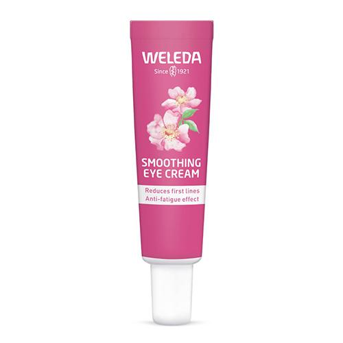 Miniaturka artykułu - WELEDA Wygładzający krem pod oczy z dziką r&oacute;żą i białą herbatą, 12ml