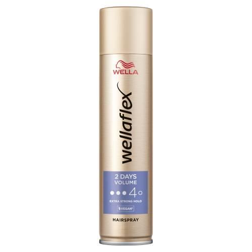 Miniaturka artykułu - Wellaflex N&deg;4 Lakier do włos&oacute;w 2 Tages Volume Extra Strong Hold, 250 ml