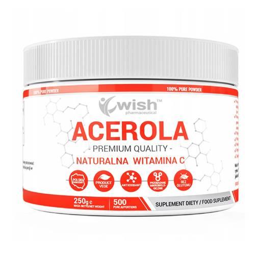Miniaturka artykułu - WISH Pharmaceutical Acerola naturalna witamina C, 250 g