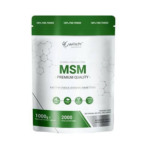 Zdjęcie produktu - Wish Pharmaceutical MSM Siarka Organiczna, 1 kg