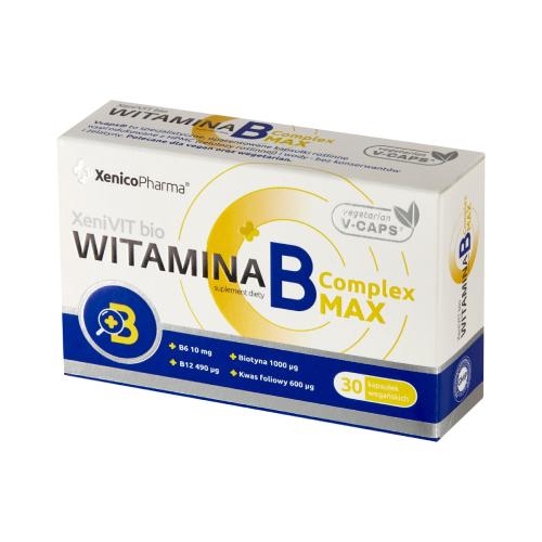 Miniaturka artykułu - Witamina B Complex MAX, 30 kapsułek