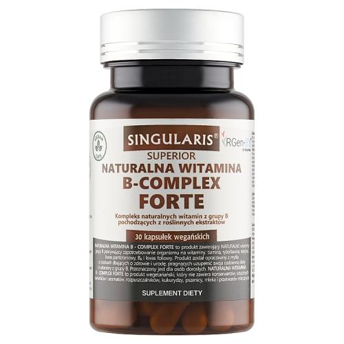 Miniaturka artykułu - Witamina B-complex Organic Singularis SUPERIOR 30 kapsułek 