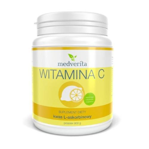 Miniaturka artykułu - Witamina C lewoskrętna Medverita - 900 g 