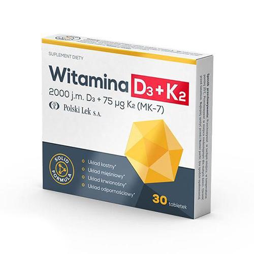 Witamina D3 + K2 POLSKI LEK - 30 tabletek (30872)
