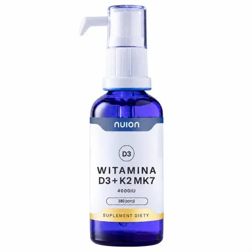 Miniaturka artykułu - Puromedica Nuion Witamina D3 K2 MK7 4000 IU, 50 ml