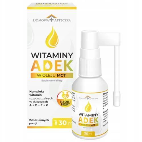 Miniaturka artykułu - Witaminy ADEK w oleju MCT, 30 ml