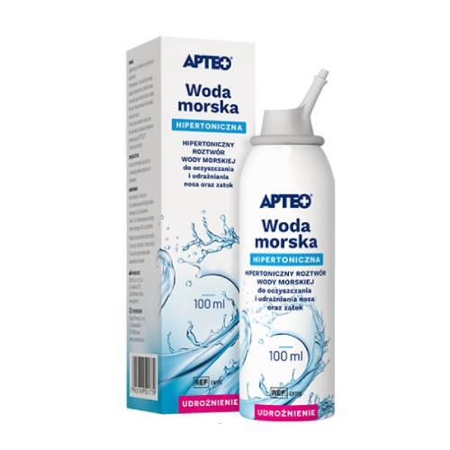 Miniaturka artykułu - Apteo Woda morska Hipertoniczna Udrożnienie, 100 ml
