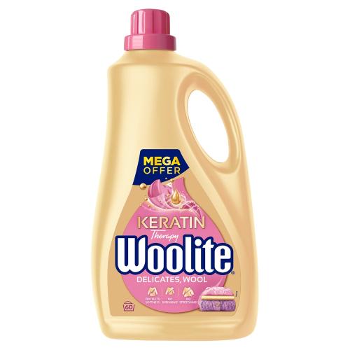 Woolite Keratin Therapy Płyn do prania Delikatne tkaniny i Wełna, 3,6l