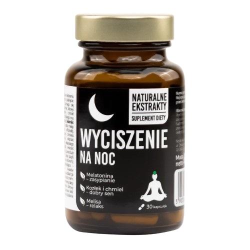 Miniaturka artykułu - Noble Health Wyciszenie na noc, 30 kaps. - suplement diety z melatoniną