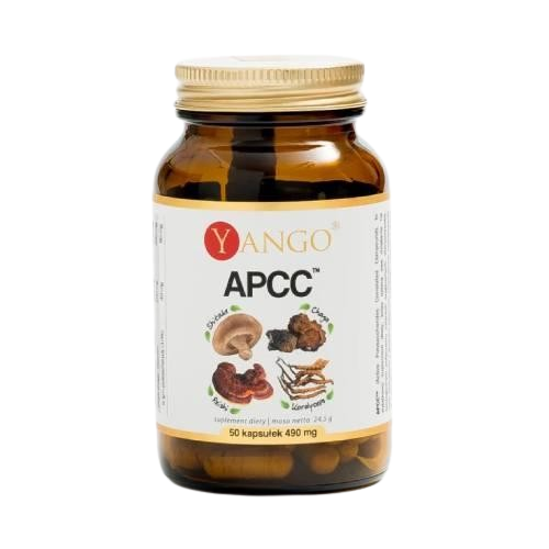 Miniaturka artykułu - YANGO APCC Reishi Shitake Kordyceps Chaga, 50 kapsułek